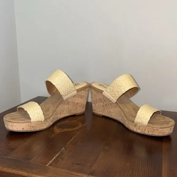 NWT Style & Co Platform Sandals Daliaaf Woven Natural Size 8 - Picture 3 of 11